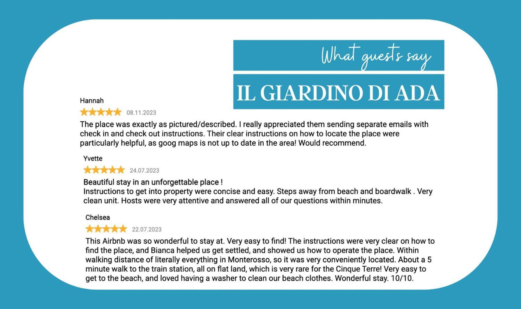 Il Giardino Di Ada Ground Floor Studio With Ac And Patio Monterosso al Mare Exteriér fotografie